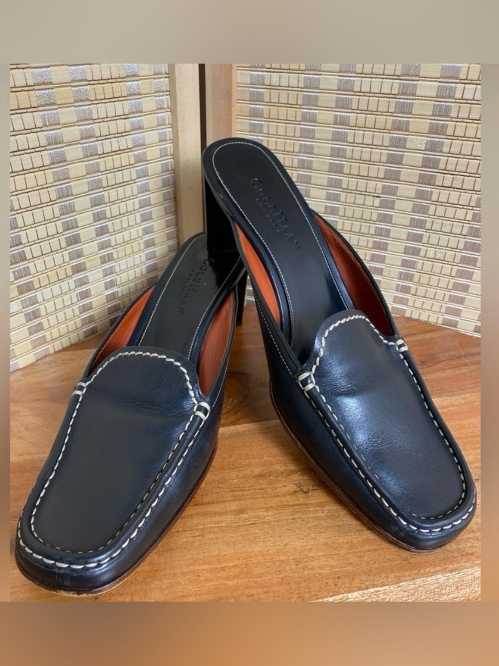 Cole Haan Country Mimi Mules Woman’s 7.5B Black Leather